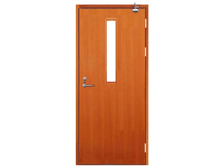 木质防火门（单扇带竖玻璃）