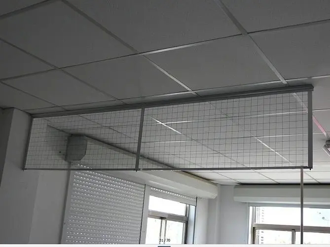 固定夹丝玻璃挡烟垂壁